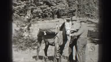 California USA (1938): Cargo Horses With Farm Material Worn By Men