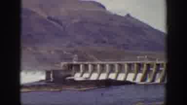 California USA (1938): Dam Being Shown In Full View To Display How Much Water It