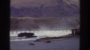 California USA (1938): Dam Across The River In The Valley Between Mountains