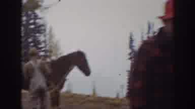 California USA (1938): Man Walks Away From Horse And Another Man, Then Reappears