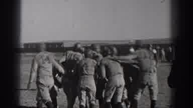 Washington USA (1938): Two Teams Of Men Playing American Football In The Early 30s