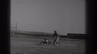 Washington USA (1938): Cheerleader On Field With The Letter L On Her Uniform