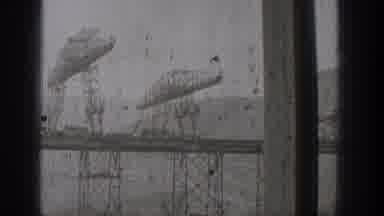Washington USA (1938): People Observing Structures Over Water