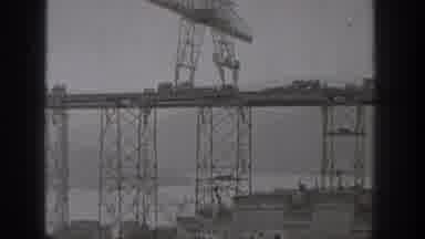 Washington USA (1938): Building Bridges Over Running Water With Huge Machines High