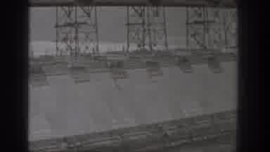 Washington USA (1938): Infrastructure Of Dam Under Construction And Rushing Water