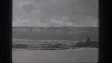 Washington USA (1938): Speed Boat Fast Races Lake Hills Trees Clouds Overcast
