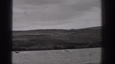 Washington USA (1938): Two Boats Pass Each Other Then One Turns Around And Follows