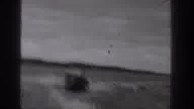 Washington USA (1938): Views Of Motorboat Traveling Swiftly On Lake Water In