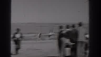 Washington USA (1938): Radio Controlled Plane Ascending Into A Cloudless Sky While