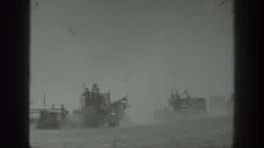 California USA (1939): People In The Army With Tanks Expiring The Area