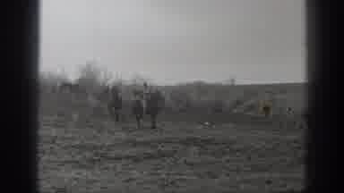 Montana USA (1939): Men On Horseback Herd Cattle