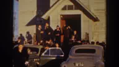 Montana USA (1939): A Group Of People Gathered Around For A Ceremonial Type Of