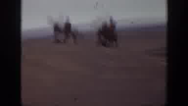 Montana USA (1939): Two Men On Horseback In Sand Dunes And A Man Riding A Horse