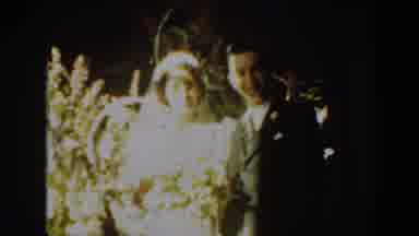 Montana USA (1939): A Young Groom And Bride Share A First Kiss On Their Wedding