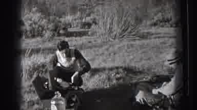 Washington USA (1939): Few Friends Camping Around And Eating What They Had Cooked