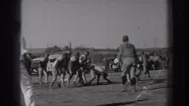 Washington USA (1939): Young Men At The Scrimmage Line Running A Football Play