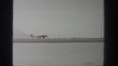 Wyoming USA (1939): Vintage Airplanes Taking Off And Landing On An Airport Runway