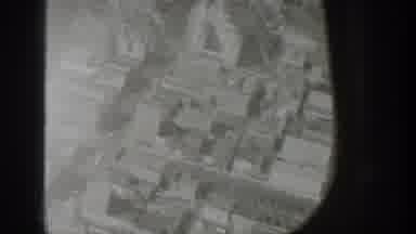 Wyoming USA (1939): An Airplane View Of A City And The Surrounding Field, Near The