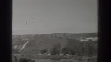 Wyoming USA (1939): Forest Green Rolling Hills Trees Landscape Sunny Daylight
