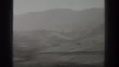Wyoming USA (1939): Seeing The Mountains Through The Train Window On A Cold And
