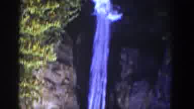 Wyoming USA (1939): Man Looking At Waterfall