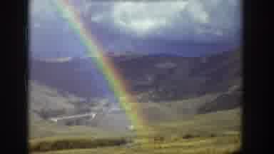 Wyoming USA (1939): Three Pictures Of Rainbows Over Mountains Then Trees