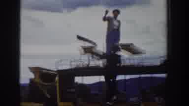 Wyoming USA (1939): The Man Help The Girl To Climb And Sit The Transport The