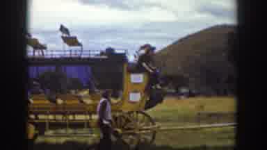 Wyoming USA (1939): People Getting On A Fun Ride Having Fun Enjoying Their Time