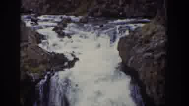 Wyoming USA (1939): It Is The Most Beautiful Waterfalls In The Forest Area