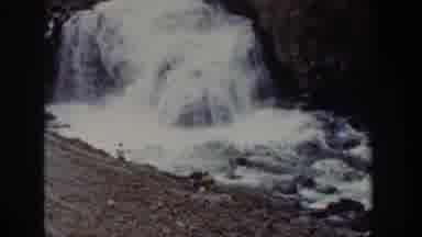 Wyoming USA (1939): The Falls Flow The Water Very Fast It Is The Very Nice Climate