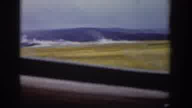 Wyoming USA (1939): Watching The Old Faithful Geyser Erupt From A Moving Vehicle