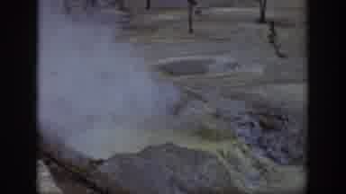 Wyoming USA (1939): Bubbling Hot Geysers In Nature