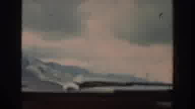Wyoming USA (1939): Countryside And Mountain Ranges Filmed Through Car Dashboard