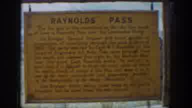 Wyoming USA (1939): A Board Is Hanging On The Steel Rod With Some Writings About