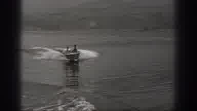 Washington USA (1940): Two Friends Enjoying A Boat Ride Before Cutting Away To A