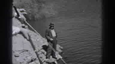Washington USA (1940): People Casting Off Rods From A Dock In Hopes Of Catching