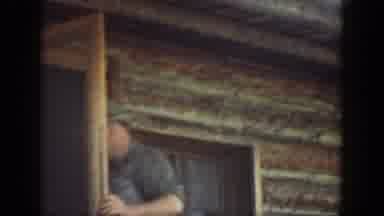 Washington USA (1940): Man Coming Out Of The Door, Sees Someone Filming Him,