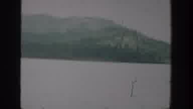 Washington USA (1940): Scenery Of A Wild Jungle With Steep Hills And A Lake Black