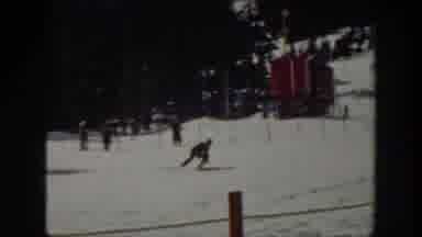Washington USA (1940): Male Showing Off His Skills In The Field Of Skiing