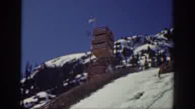 Washington USA (1940): Skier Gets Massive Air When He Jumps Off Of Ramp