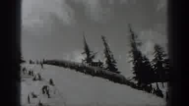Washington USA (1940): A Snowboarder Who Can Be A Professional Athlete Going Down