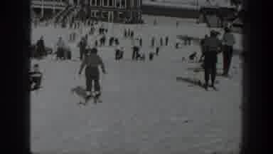 Washington USA (1940): Old-School Video Of Skiers At The Bottom Of A Snowy Ski