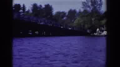 Wisconsin USA (1953): Footage Shot From Motorboat Of Waterside Views And Minimal