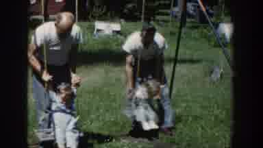 Wisconsin USA (1953): Families Gathering At Park To Play
