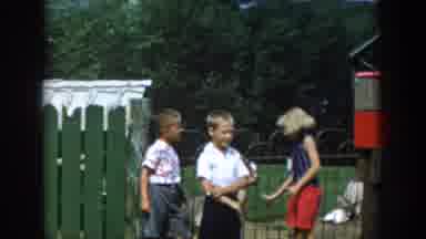 Wisconsin Dells Wisconsin USA (1954): Kids Playing With Each Other Feeding Goats