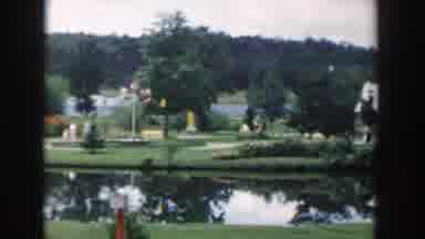 Wisconsin Dells Wisconsin USA (1954): A Park With Many People And Children Ina