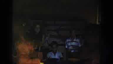 Wisconsin Dells Wisconsin USA (1954): Some Children In A Very Dark Room With A