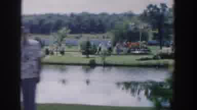 Wisconsin Dells Wisconsin USA (1954): Lake View Of Houses And People While On A