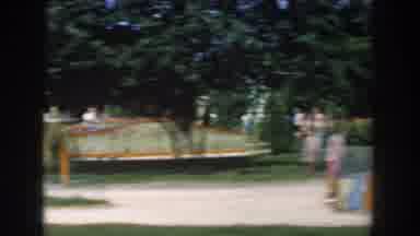Wisconsin Dells Wisconsin USA (1954): Drive By Of A Miniature Golf Course