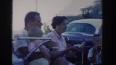 Wisconsin Dells Wisconsin USA (1954): Family Eating Outdoor Reunion
